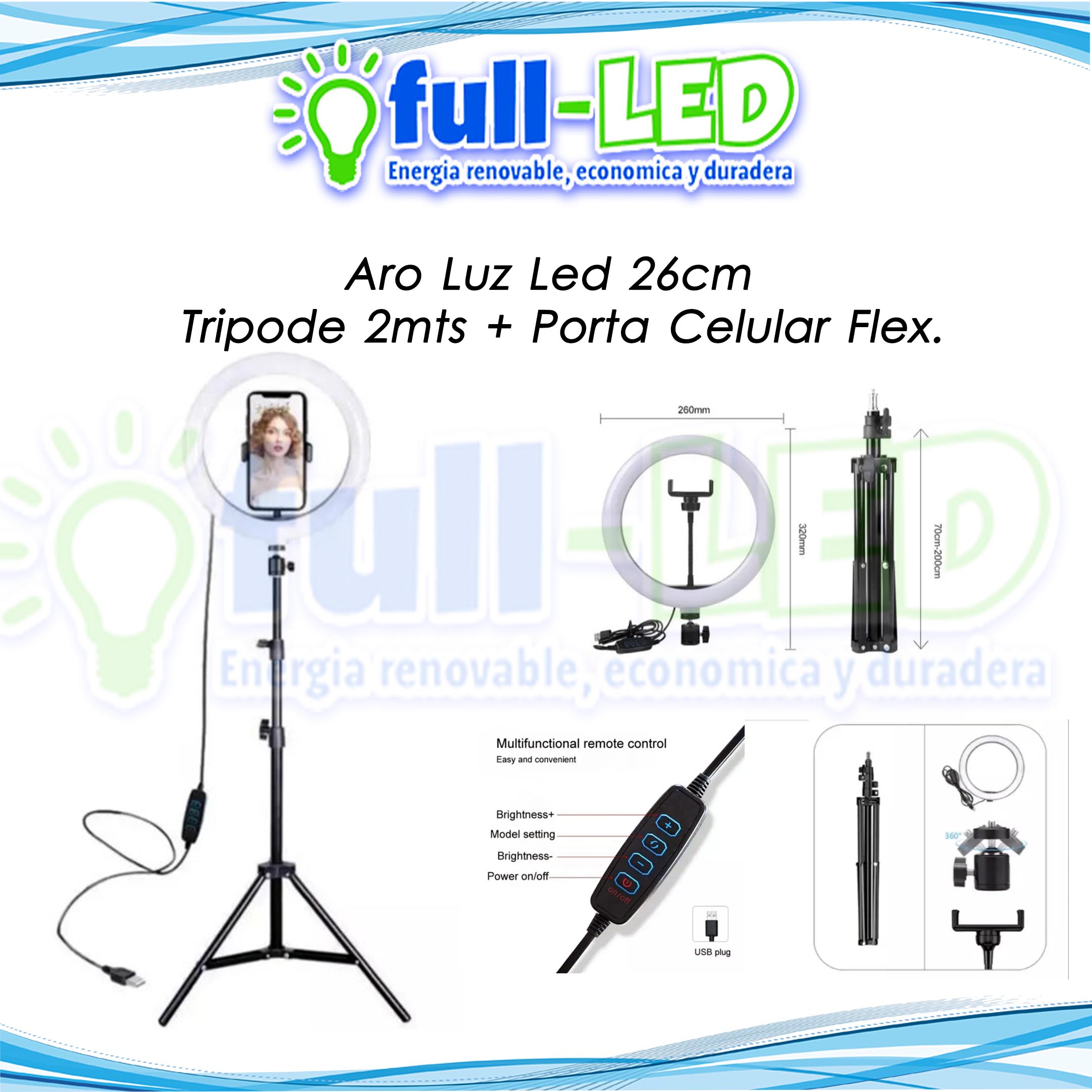 Aro de luz led easy hot sale