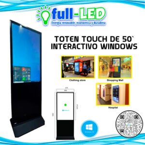 Tótem Touch 50" SO Android – 220V - frontal